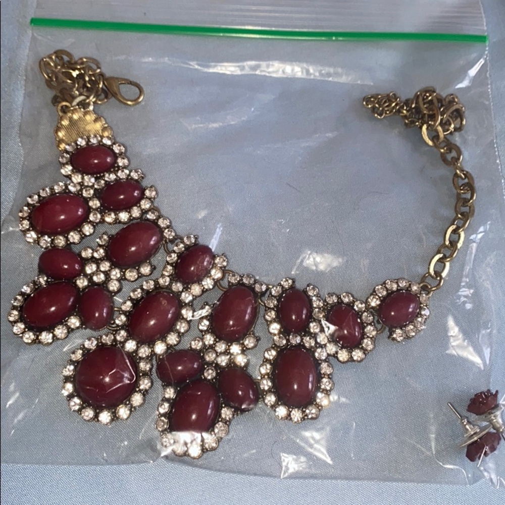 Necklace and earrings